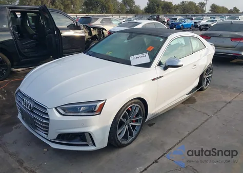 2018 Audi S5 3.0T Premium Plus из США, поврежденный, VIN WAUR4AF54JA022029